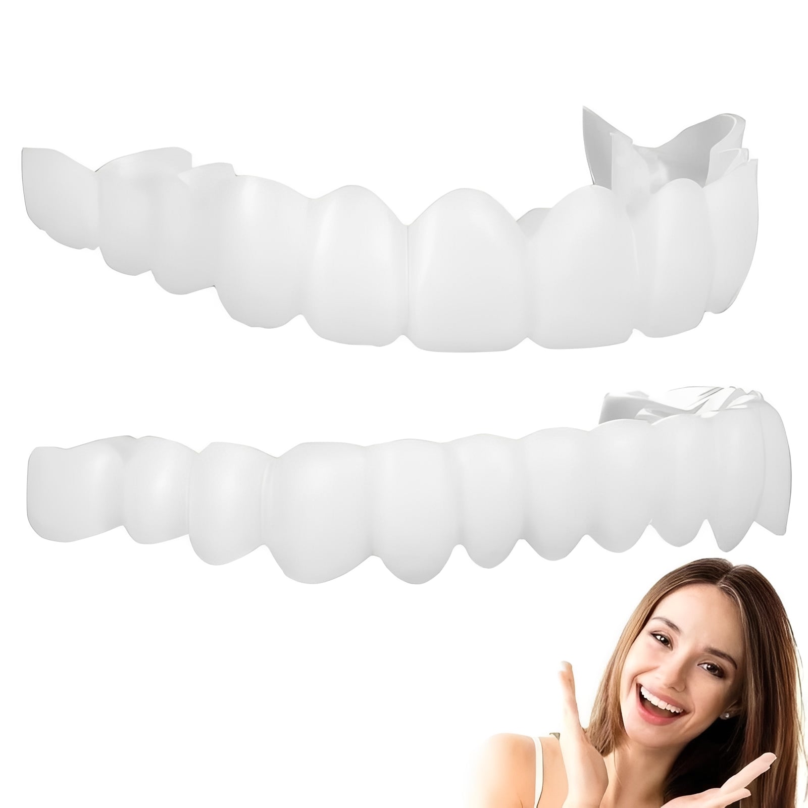 Instant Smile Cosmetic Tooth Covers for Adults - 2 Pack