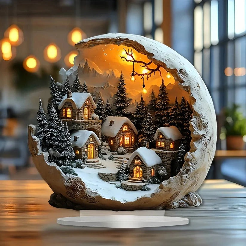 Charming Acrylic Holiday Ornament for Festive Decor