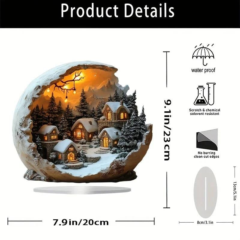Charming Acrylic Holiday Ornament for Festive Decor