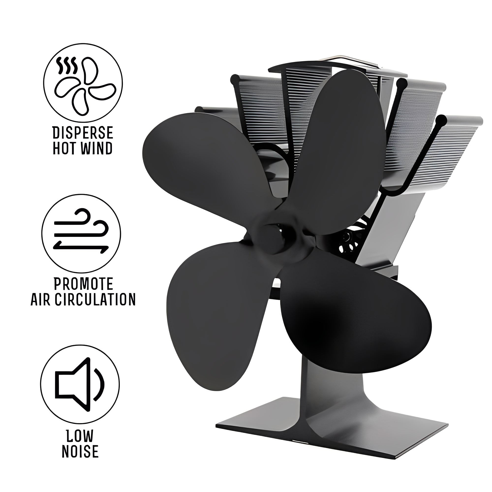 HeatWave Fan for Efficient Wood Stove Airflow Management