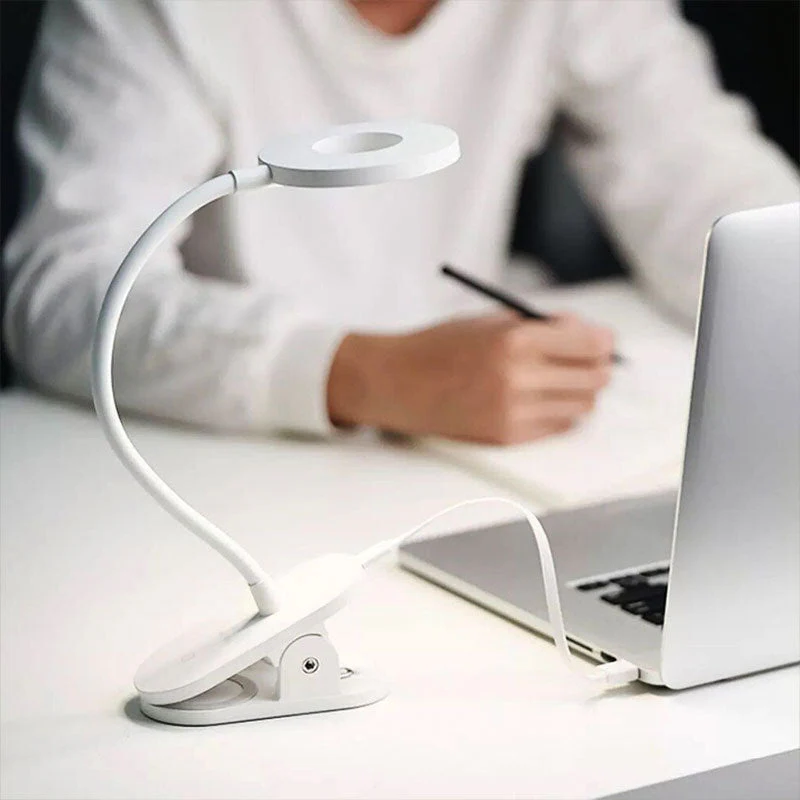 Clip-On Desk Lamp with Wireless Design