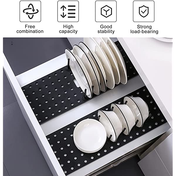 Adjustable Drain Rack for Easy Kitchen Organization