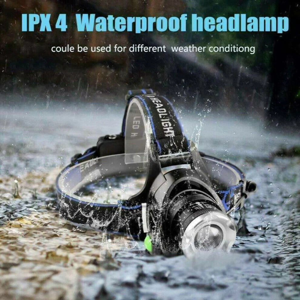 Ultra-Bright Rechargeable Headlamp with Adjustable Zoom