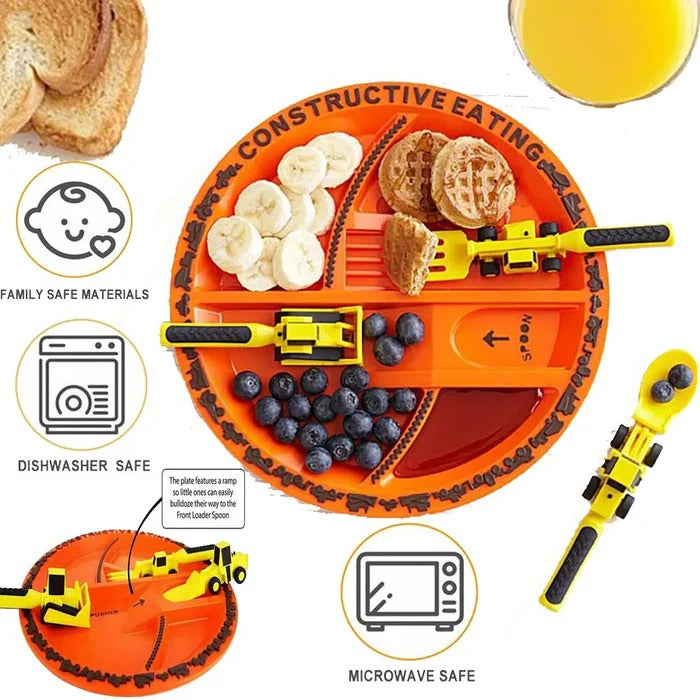 Construction-Themed Dining Set for Kids – Fun and Healthy Meals