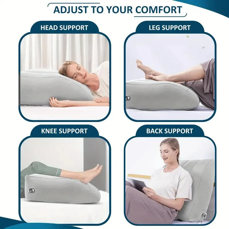Elevate & Relax: Adjustable Inflatable Leg Support Pillow