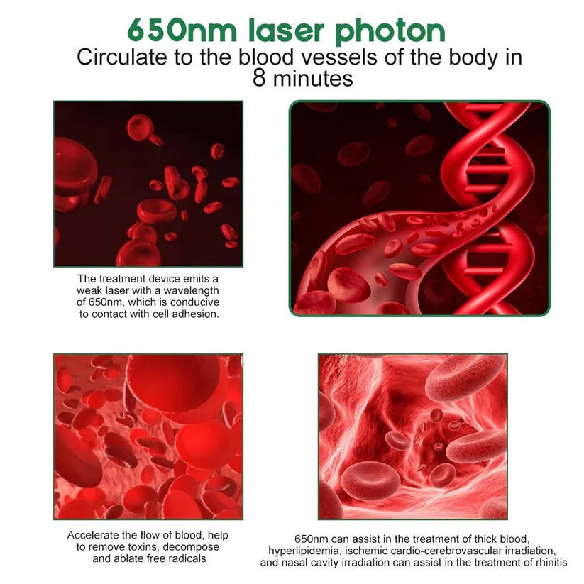 Rechargeable Dual Probe Red Light Therapy Device for Ear and Nose