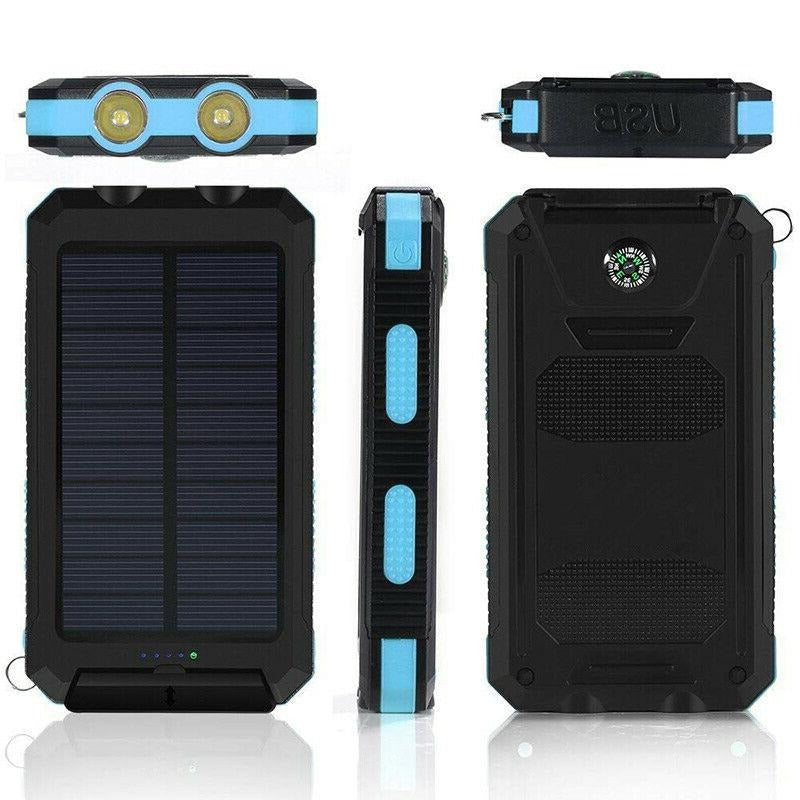 Waterproof Power Bank with 500000mAh Solar Charging Capacity
