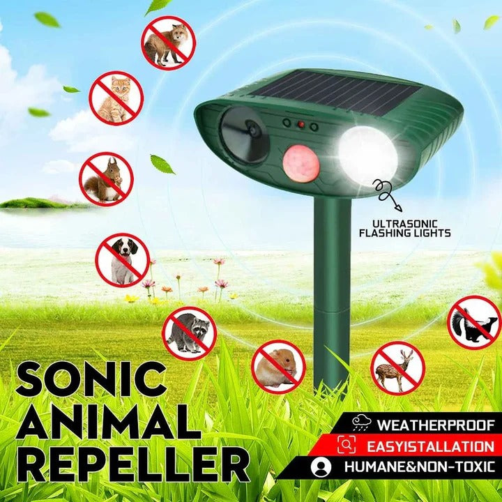 Eco-Friendly Ultrasonic Animal Repeller for Gardens
