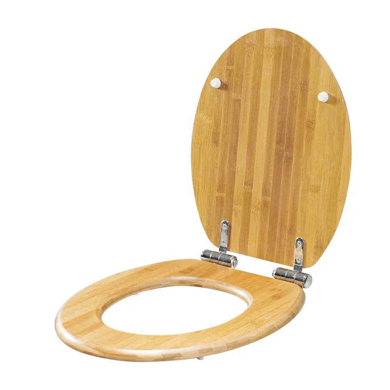 Natural Wood Toilet Seat With Silent Close Feature