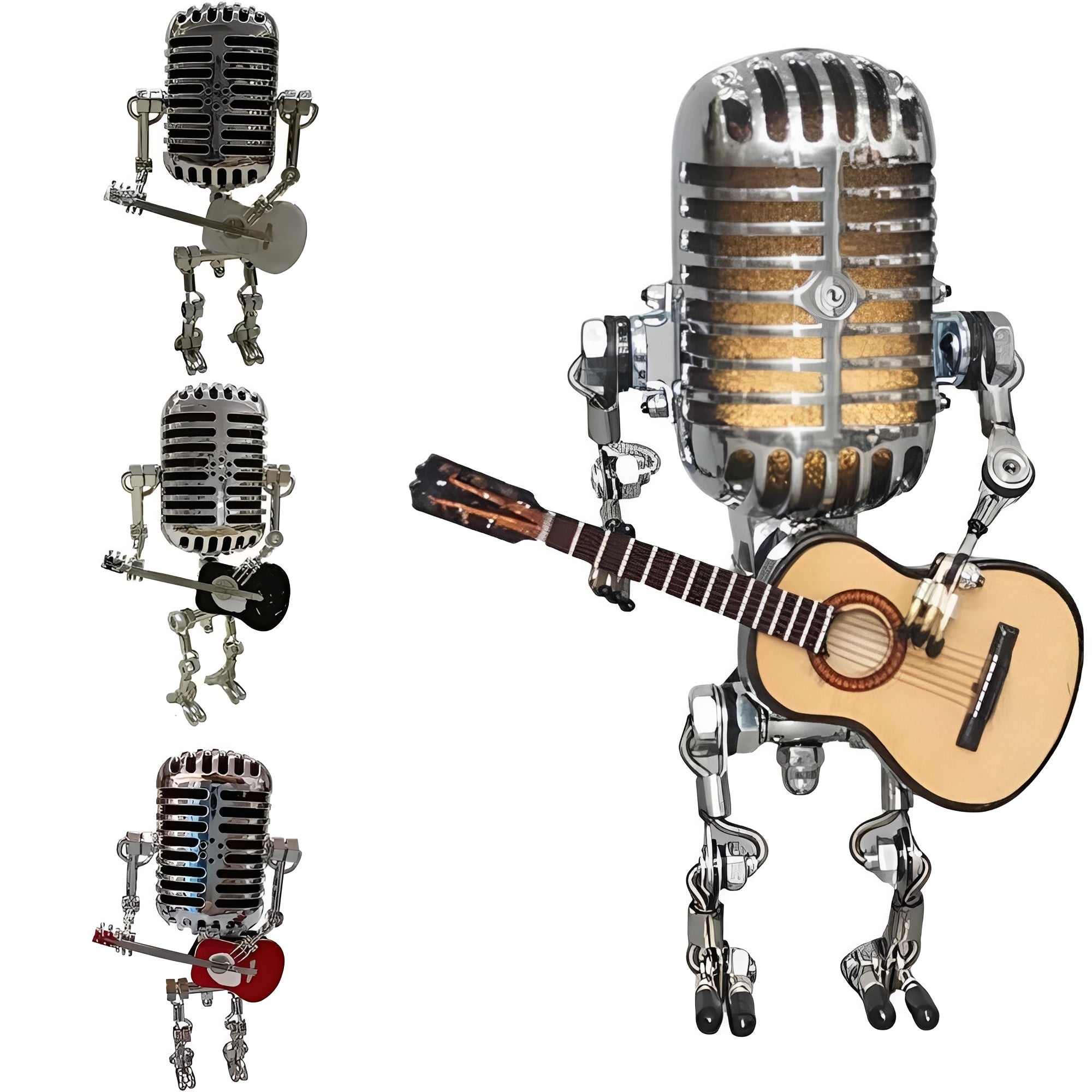 Vintage-Inspired Robot Desk Lamp with LED Glow