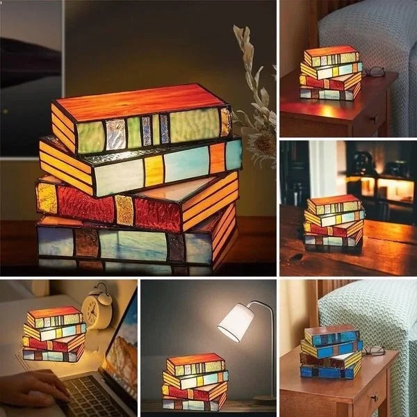 Literary Elegance Book-Inspired Table Lamp