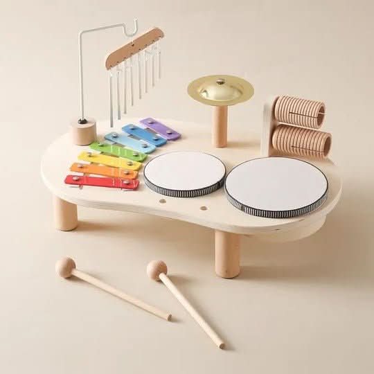 Melodic Explorer Wooden Musical Toy Set for Creative Infants