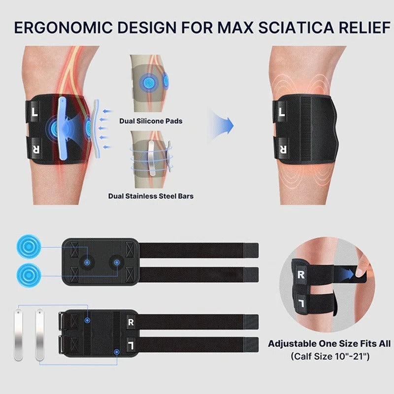 Versatile Comfort Brace for Sciatic Relief with Precision Padding