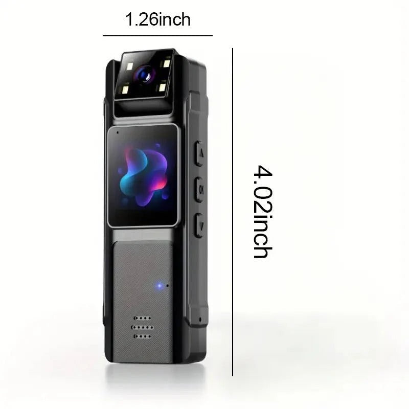 1080P Compact Wearable Camera with Night Vision and Motion Detection