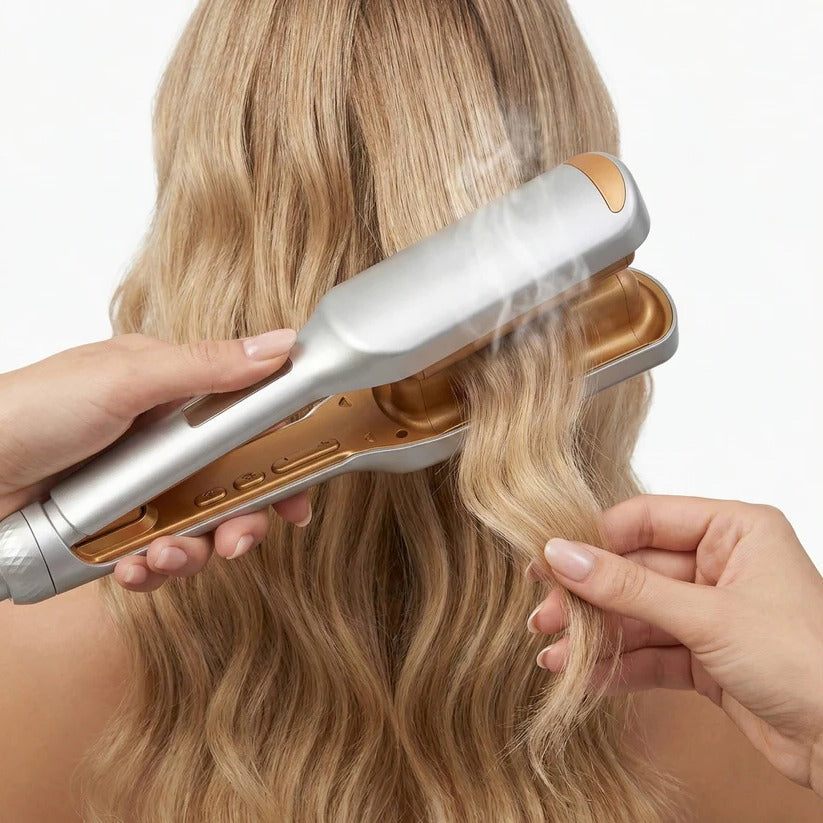 25mm WaveMaster Pro: Dual Barrel Hair Curler with 5 Heat Options