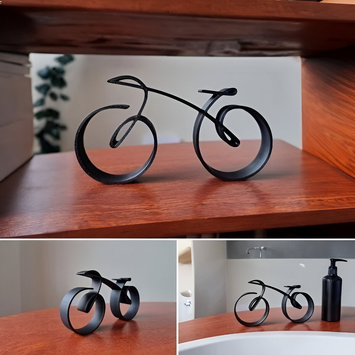 Stylish Bicycle-Inspired Wire Art for Home and Office