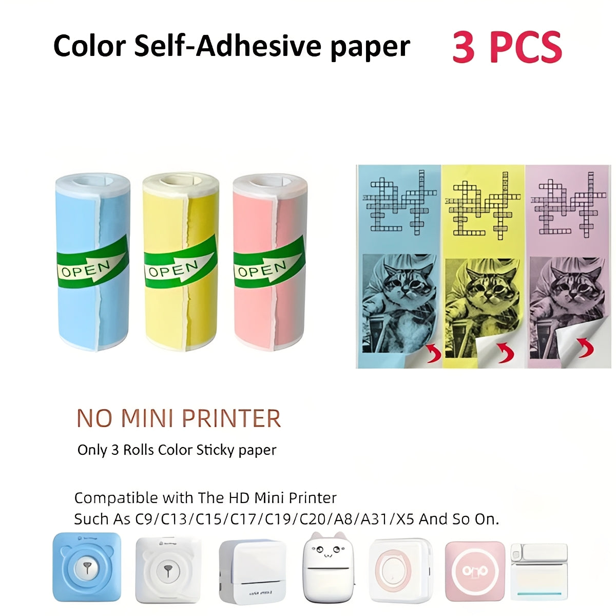 Portable Bluetooth Sticker Printer for Photos & Labels