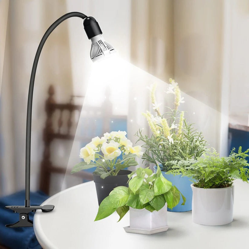 Gooseneck LED Grow Light for Indoor Greenhouse Plants – Full Spectrum