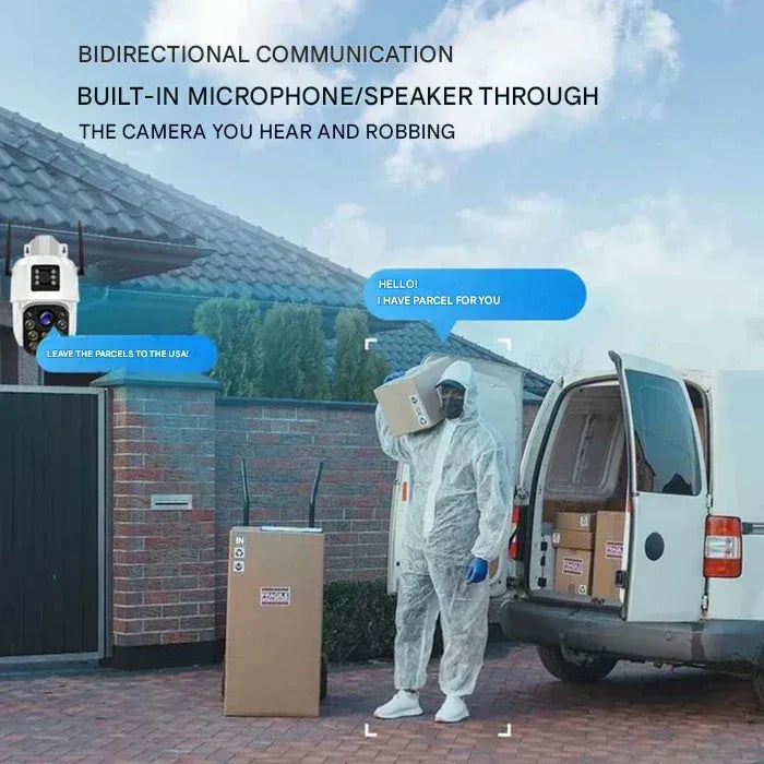 4K Wireless Surveillance Camera with Dual Protection