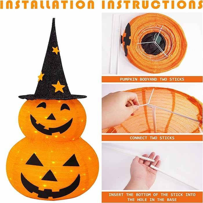 Outdoor Decorations for Halloween Pumpkins