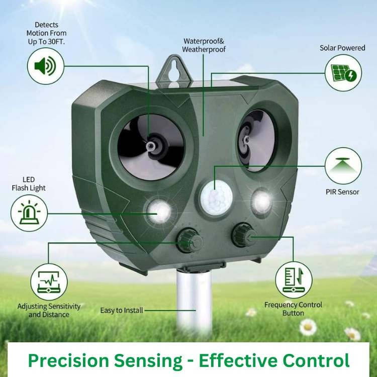 Ultrasonic Pest Repeller for Birds and Wildlife