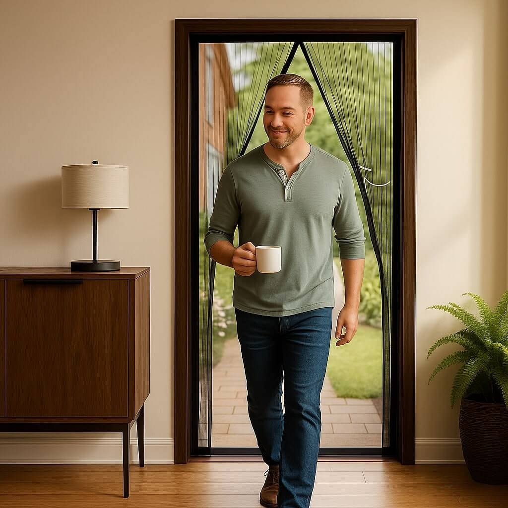 Custom Sized Magnetic Door Screen