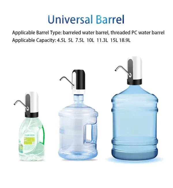 Rechargeable Wireless Water Pump Dispenser with Automatic Function