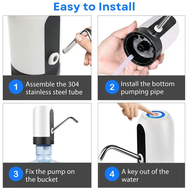 Rechargeable Wireless Water Pump Dispenser with Automatic Function