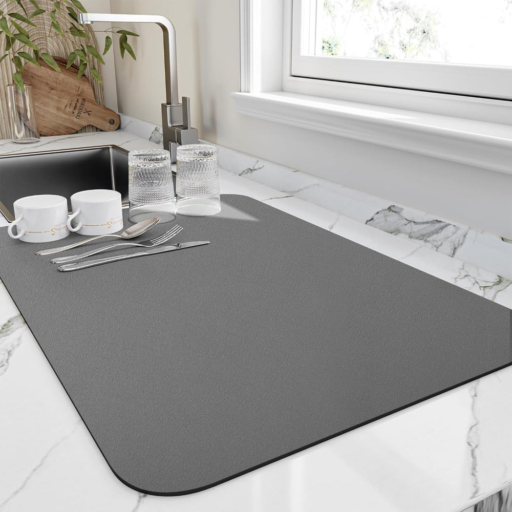 Rapid Dry Kitchen Dish Mat | Super Absorbent