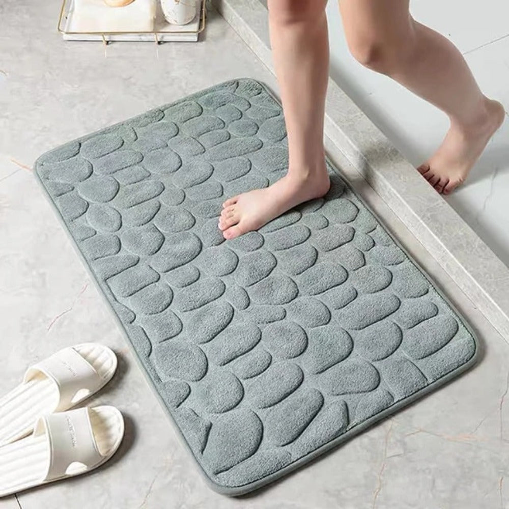 LuxiMat – Soft Memory Foam Bath Mat with Natural Texture
