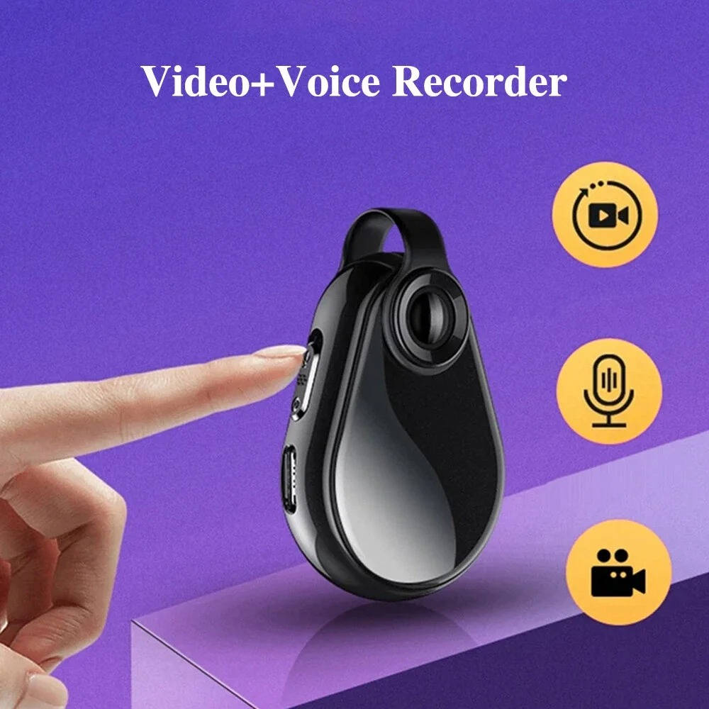 Stealth Recording Pendant with Audio and Video Capture