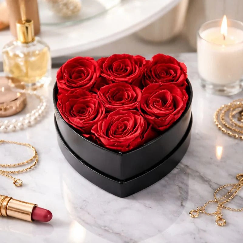 Heartfelt Rose Gift Box for Lasting Love and Home Elegance