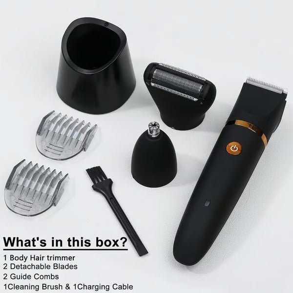 TrimMaster 3-in-1 Waterproof Grooming Tool for Men
