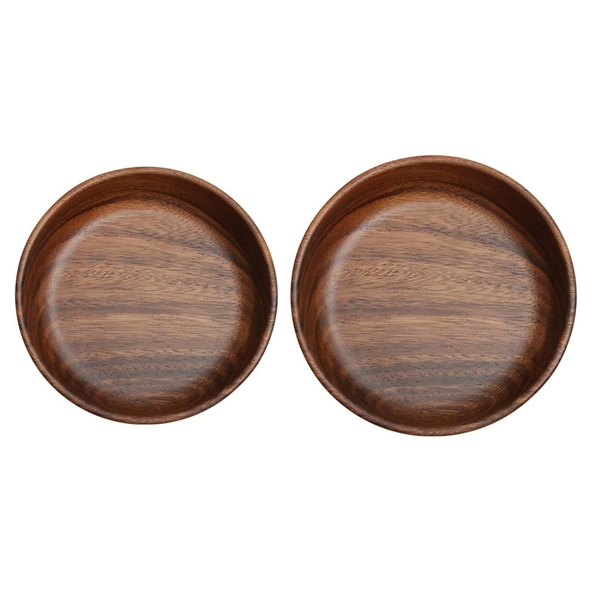 Natural Wooden Serving Bowls for Snacks and Meals