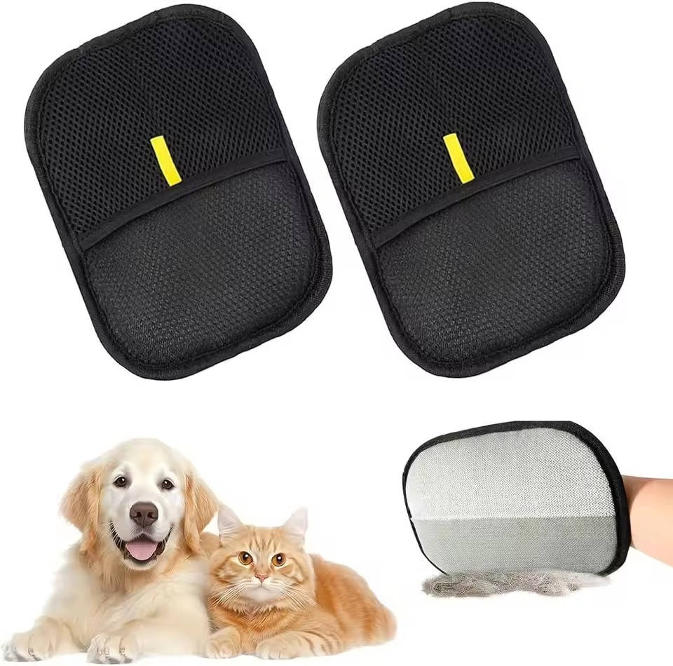 Dual Pet Hair Cleaning Glove Set