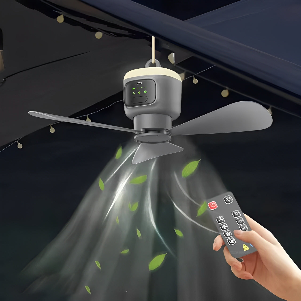 Wireless Ceiling Fan - Portable Design for Easy Use