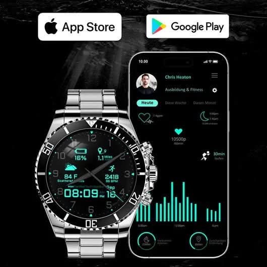 TitanShield Adventure Smartwatch with GPS & Health Insights