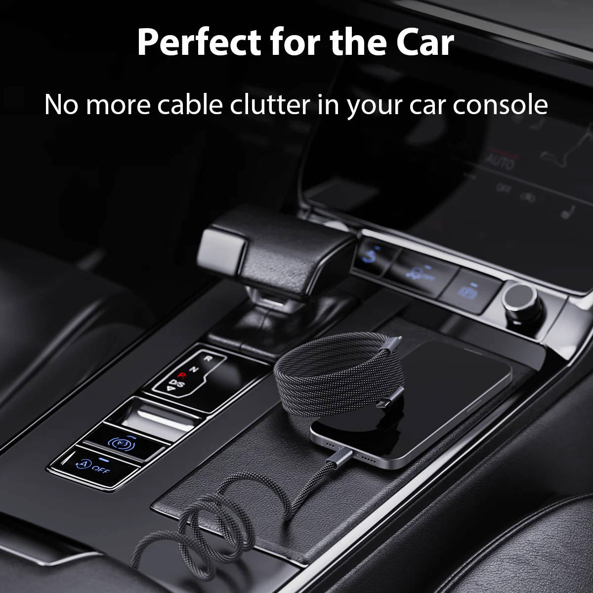 Super Fast Charging Cable with Magnetic Anti-Tangle Design