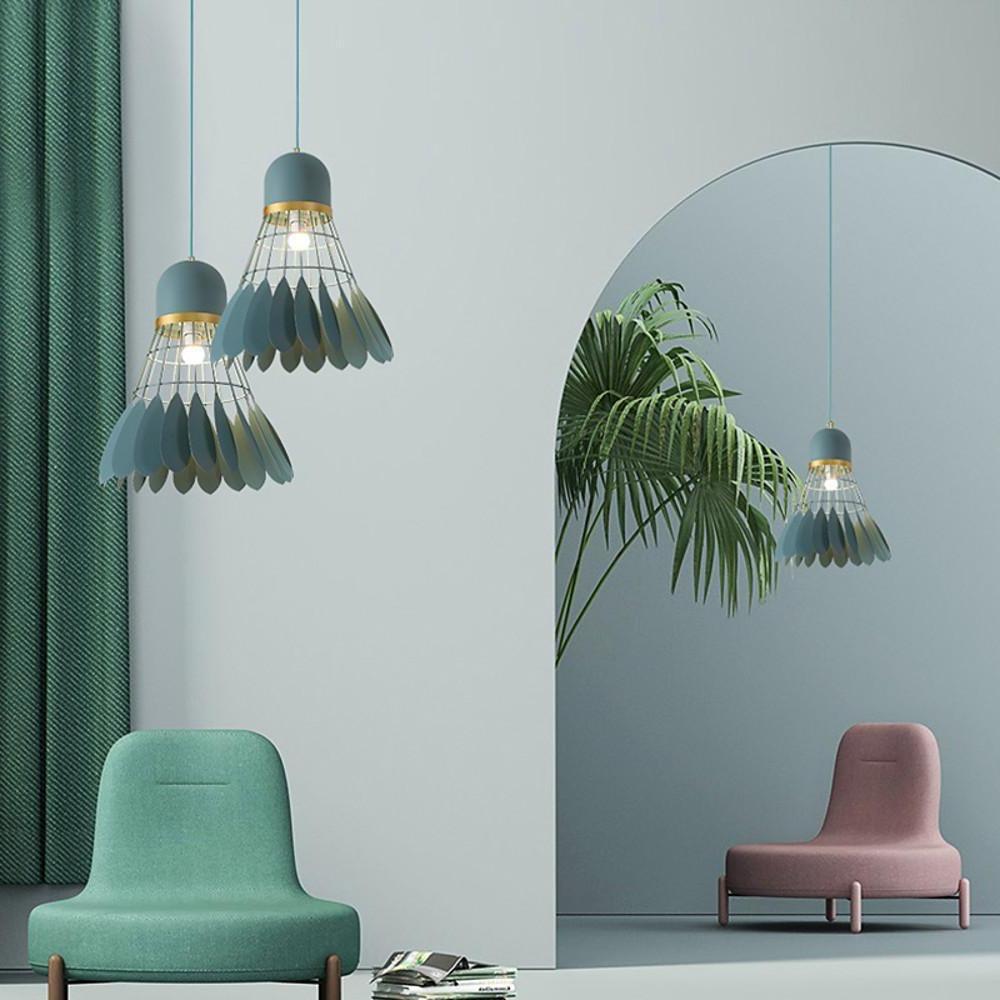 1-Light Mini Geometric Metal Industrial Pendant Lamp for Kitchen Lighting