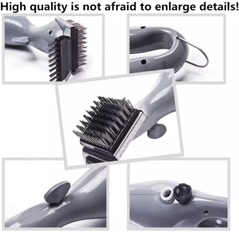 Outdoor BBQ Cleaning Brush with Steam for Charcoal Grills