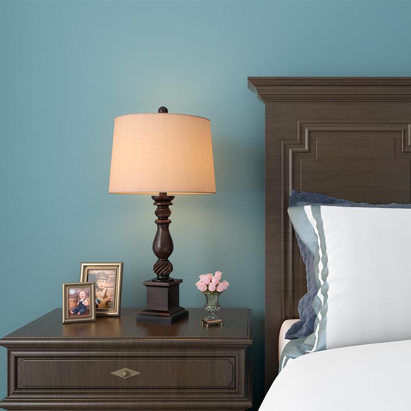 24 inch Traditional Rustic Bronze Resin Table Lamp