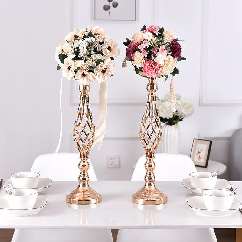 2-Piece Taavita Metal Candle Holder Stand Table Centerpiece Pillar Candlestick
