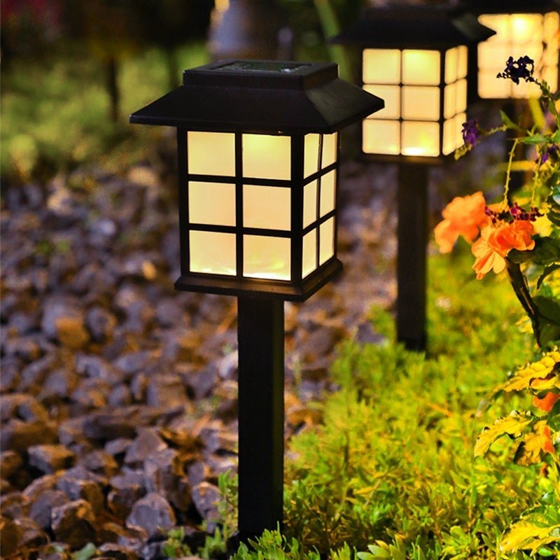 2/4 Pack Waterproof Black Modern LED Solar Powered Outdoor Light Ideas