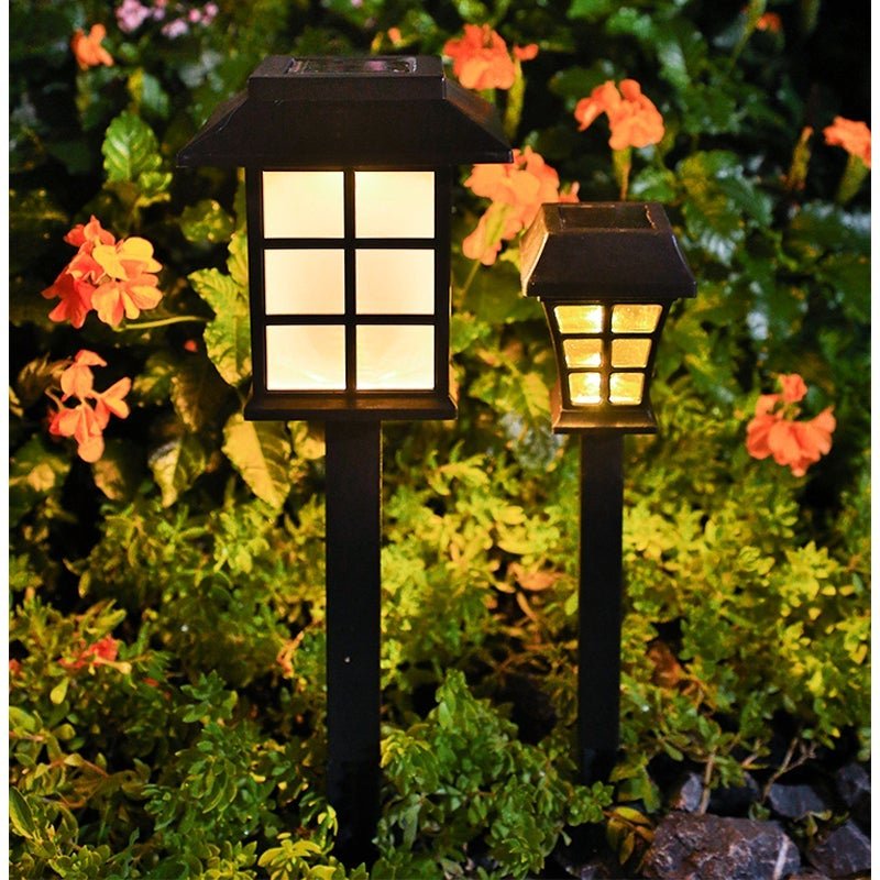 2/4 Pack Waterproof Black Modern LED Solar Powered Outdoor Light Ideas