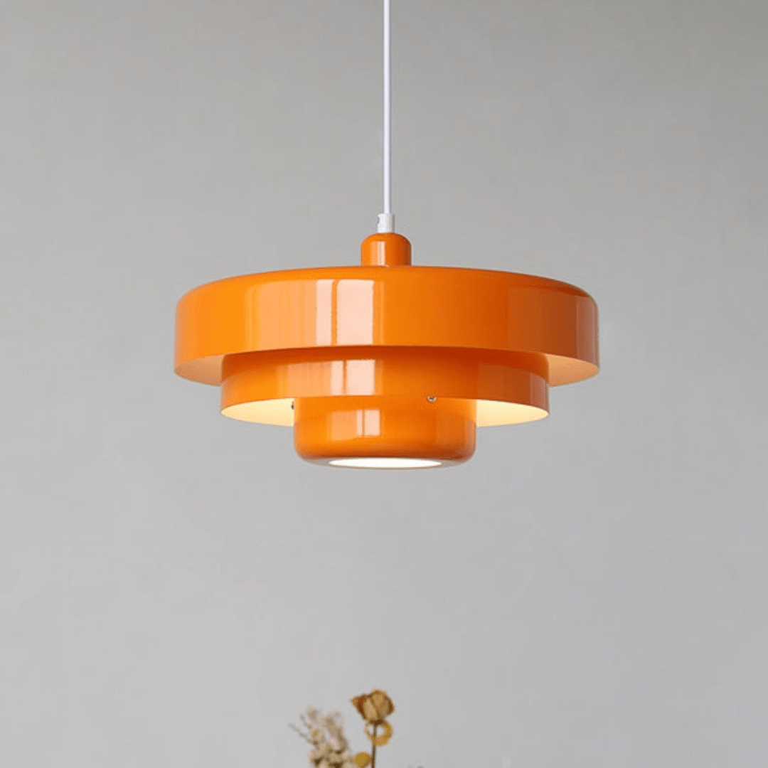 ChromaGlow Tiered Pendant Light in Soft Pastel Shades