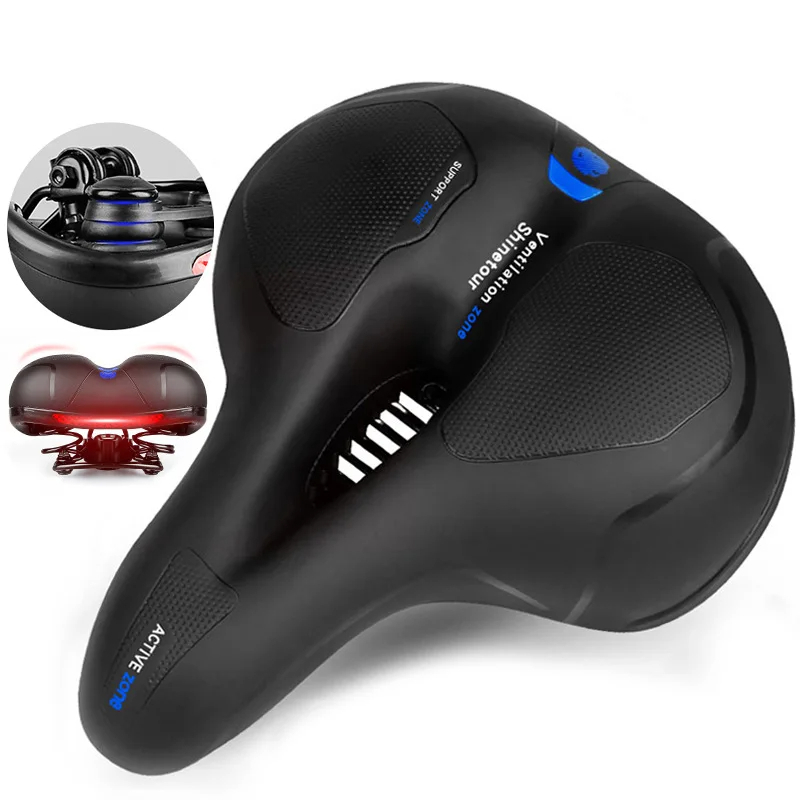 ComfortMax Wide Mountain Bike Seat for Ultimate Support