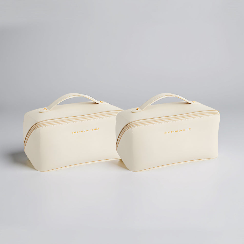 Spacious Travel Cosmetic Organizer with Durable Shell