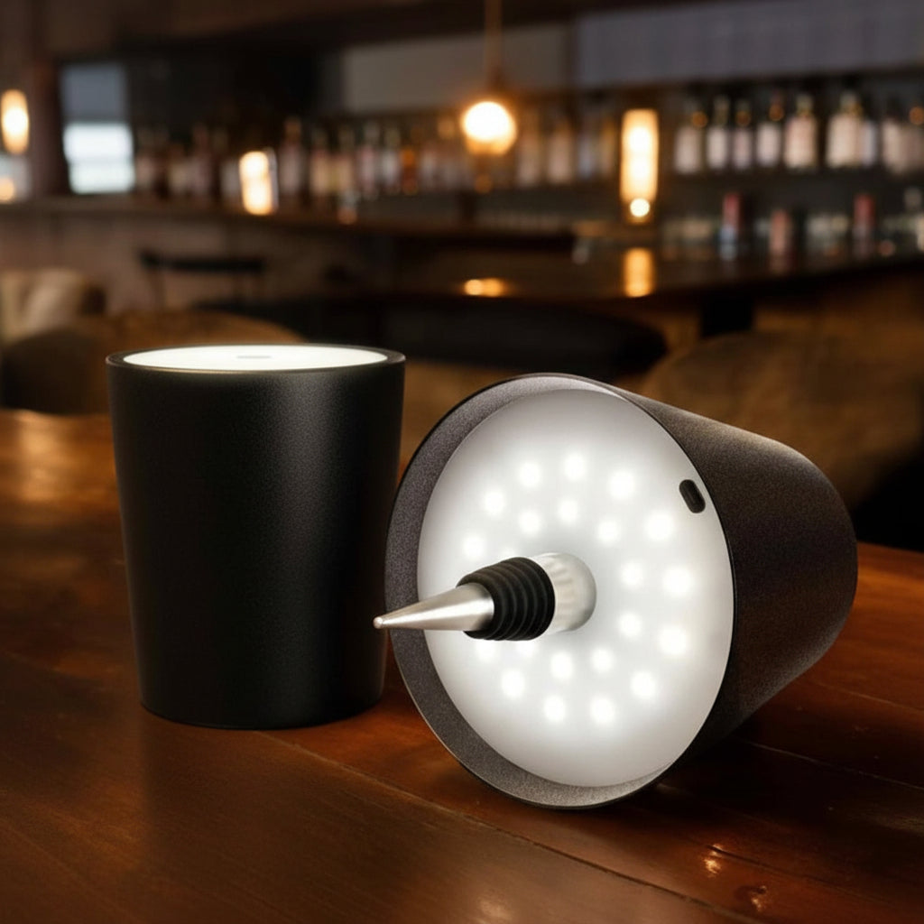 GlowBottle LED Lamp with Rechargeable Battery for Ambient Lighting