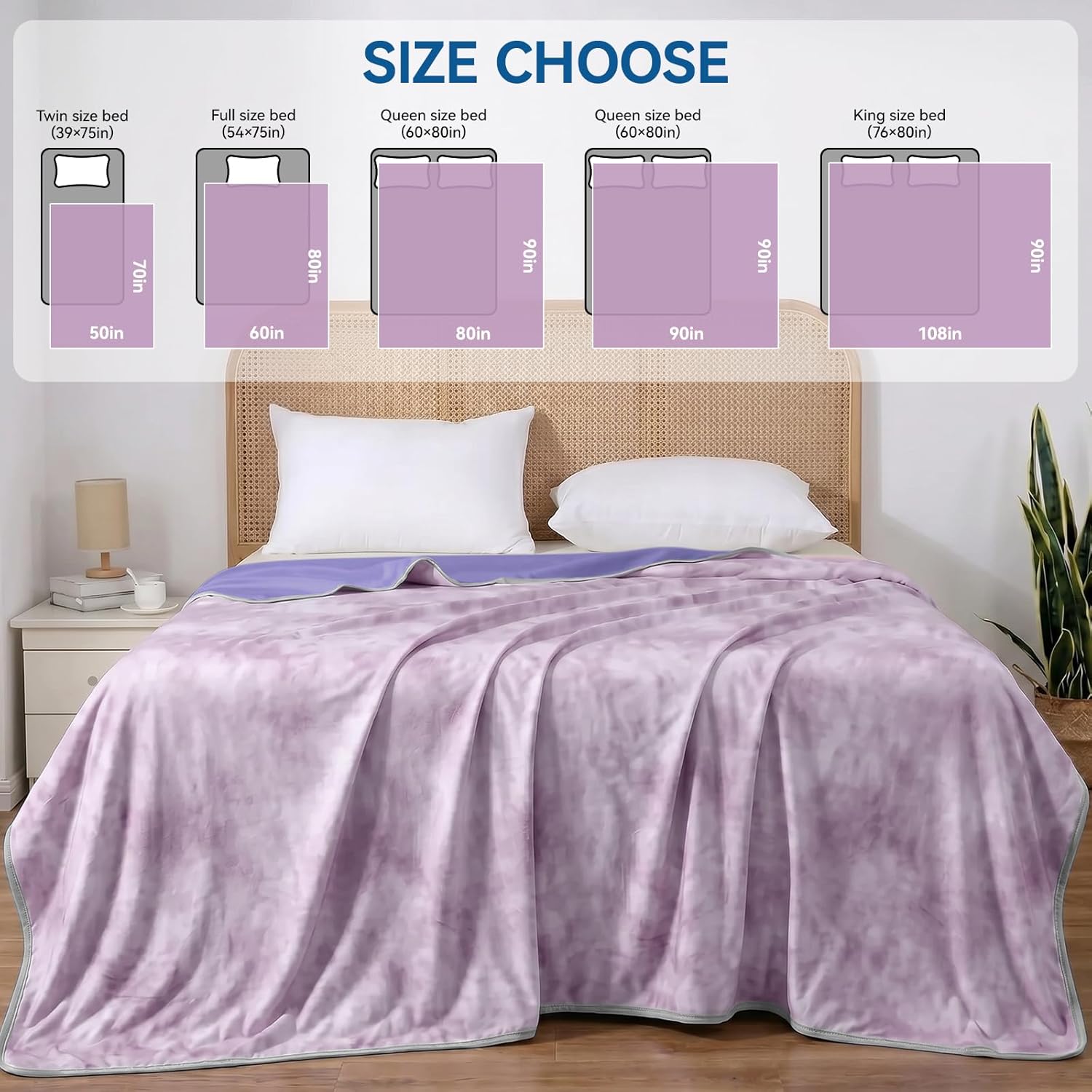 Cooling Throw Blanket for Hot Sleepers – Lightweight Summer Comfort