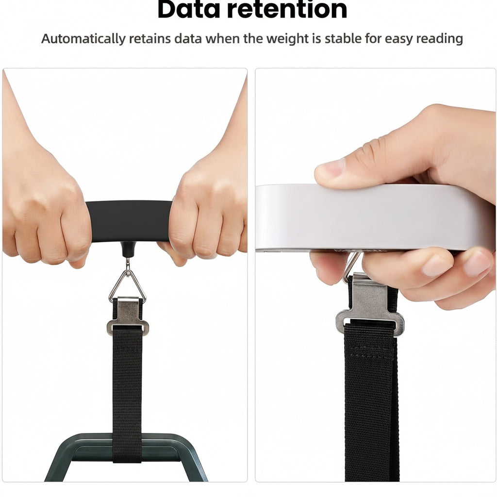 Compact Digital Baggage Weight Checker for Travelers